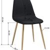 41YUB6NNZUL._AC_.jpg MEUBLE COSY Lot de 4 Chaises Salle à Manger Scandinave Fauteuils de Salon Cuisine Bureau