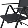 41YYmASNOgL._AC_.jpg PHIVILLA Ensembles de 2 Chaises de Jardin avec Cadre en Aluminium, 6X Réglable avec 7 Positions D'assise, Chaises Pliantes à Dossier Haut Résistant Aux Intempéries