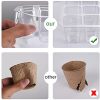 41ZUszFF9uS._AC_.jpg Herefun 10Pcs Semis Plateau, Kit de Germination Plateau de Culture, Mini Serre Interieur Plateau de Germination, Plateau de Semis Serre d'intérieur pour Croissance Semence (10 Pcs)