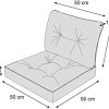 41cZ3tSGwWL._AC_.jpg Coussin de jardin, pour chaise, fauteuil rotin, fauteuil jardin, coussin fauteuil rotin, coussin fauteuil jardin - Taille M, 50 x 50 x 40 cm – Marron
