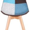 41cjH8b9jbL._AC_.jpg EGOONM Ensemble de 4 chaises de Salle à Manger, chaises de Style Nordique, pouvant être placées dans la Salle à Manger, Le Salon et Le Bureau (Bleu-4 Chaise)