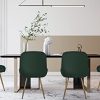 41dVeF32L0L._AC_.jpg Wolmics Chaises de Salle à Manger Chaise Scandinave Velours Lot de 2 avec accoudoirs,Chaise Fauteuil Chaise Cuisine avec Pieds doré en Métal,Vert Foncé