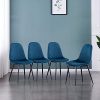 41elD43mgfL._AC_.jpg GOLDFAN Chaise en Tissu Lot de 4 Chaises de Cuisine Chaises Salle à Manger Chaises de Salon Chaise en Velours avec Pieds en Métal Bleu