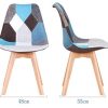 41hPjDmA0pL._AC_.jpg EGOONM Ensemble de 4 chaises de Salle à Manger, chaises de Style Nordique, pouvant être placées dans la Salle à Manger, Le Salon et Le Bureau (Bleu-4 Chaise)
