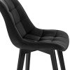 41idtYu9hvL._AC_.jpg EUGAD 0656BY-2 Chaise de Salle à Manger Lot de 2 avec Velours Assise,Chaise Cuisine Chaise à Manger en Bois,Noir