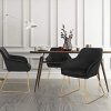 41ijb5ToGL._AC_.jpg WOLTU BH246sz-2 Chaises de Salle à Manger Lot de 2 Chaise de Cuisine rembourrée en Velours Pieds en métal,Noir