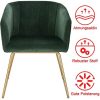 41kK1vuHxiS._AC_.jpg WOLTU 1 Chaise de Salle à Manger Chaise de Cuisine Chaise Salon en Velours,Fauteuil Chaise Pieds en métal doré,Vert Foncé BH271dgn-1
