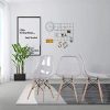 41lIeOa9VzL._AC_.jpg MUEBLES Home Lot de 4 chaises de salle à manger modernes en plastique transparent pour salle à manger, chambre à coucher, salon, blanc
