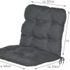 41n5f5idWFL._AC_.jpg Beautissu Coussin Exterieur Jardin Flair NL - Coussin Chaise Jardin pour Chaise, Fauteuil ou transat de Jardin, terrasse ou Balcon - 100x50x8cm - Dossier Standard – Gris Graphite