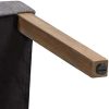 Yaheetech Lot de 2 chaises de Salle à Manger avec Dossier Haut, Pieds en Bois Massif, Assise rembourrée en Lin Gris foncé