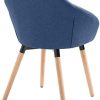 41oyz7wScyL._AC_.jpg vidaXL 6x Chaises de Salle à Manger Chaises à Dîner Chaises de Repas Chaises de Cuisine Siège de Salon Chaises de Salon Maison Bleu Tissu