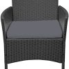 41pFH8E7ykS._AC_.jpg LZQ Salon de Jardin Ensemble de Meubles de Balcon en rotin synthétique avec 2 fauteuils de Chaise, Table et Coussin Anthracite (Type-1)