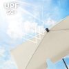 41pIqcDD-lL._AC_.jpg SONGMICS Parasol de Balcon rectangulaire 2 x 1,25 m, Protection UPF 50+, Ombrelle, Toile avec revêtement en PA, Sac de Transport, terrasse, Jardin, sans Socle, Beige GPU025M01