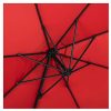 41pP4lnvcOL._AC_.jpg Uniprodo Parasol De Jardin Protection Solaire UNI_Umbrella_2R300RE (Rouge, Rond, Rotatif, Acier, Polyester, Ø 300 cm, Filtre UV)
