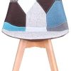 41rLNhZ2IbL._AC_.jpg GrandCA HOME Lot de 4 chaises, Chaise de Salle à Manger,Chaise scandinave Patchwork,adapté au Salon et à la Salle à Manger(Bleu-4 Chaise)