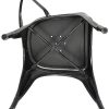 41uBKqNsnrL._AC_.jpg Supfine Chaise de Salle à Manger Lot de 8 Industrielle Vintage Tabouret de Cuisine avec Dossier Hauteur d'assise 44cm, Chaises Empilables Metal pour Intérieure et Extérieure Jardin Bistrot
