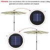 41vrUDkIf0S._AC_.jpg NAIZY Parasols avec LED Parasol aluminium 300cm avec manivelle Protection UV 40+ Parasol cantilever Parasol de plage Parasol à manivelle pour jardin, balcon, terrasse (300cm gris foncé)