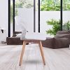 41xpIJ3PMLL._AC_.jpg Herbalady Lot de 4 ou 6 chaises au design simple avec dossier ouvert. Utilisé dans la salle à manger, le salon, la chambre, etc. 2 styles et plusieurs couleurs sont disponibles. (Gris clair, 4)