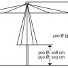 41zYcaCBhHL._AC_.jpg Schneider - Parasol Adria de 350 cm de diamètre, Gris argenté.