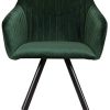 WOLTU 1 X Chaise de Salon Chaise de Salle à Manger Fait de Velours et métal,Vert BH150gn-1