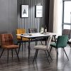 512AYo8olqL._AC_.jpg HNNHOME® – Lot de 2 chaises de capitonnée Cubana avec pieds en acier solide, noir