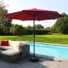 513q1v8PoqL._AC_.jpg Parasol de Jardin Lumineux Solaire Ø 270 cm - Tube Aluminium 38 MM Noir - Toile parasol en Polyester 180g/m2 UV 50-16 Tubes LED Blanc Chaud - Panneau Solaire 1,8W inclus