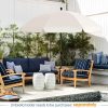 513rlYde63L._AC_.jpg BelleMax Parasol de Jardin Exterieur 240 cm, Crème, Rond, avec Manchon de Sol & Tige Rotative & Housse de Protection, pour Marché/Balcon/Plage/Terrasse, Protection Solaire UV50 +