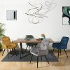 519lVsq54rL._AC_.jpg MEUBLE COSY Lot de 2 Chaises de Salle à Manger Scandinave Fauteuil Salon en Velours et Pieds en Métal Vert, 56 x 60 x 88,5 cm FERRELL DARK GREEN