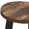 WOLTU Lot de 2 Chaises de Salle à Manger Industrielle Chaises de Cuisine en métal et aggloméré,tabourets pour la Maison et Le Salon,Bois Vintage BH297hov-2
