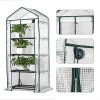 51DvaosRSdL.jpg Sekey Serre de Jardin 4 étages Étagère avec Bâche Amovible Balcon Terrasse Tente, Serre pour Les tomates, 69 x 49 x 158 cm, blanc&vert