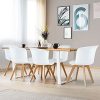 51H1z-VYByL._AC_.jpg IDMarket - Lot de 6 chaises SOLENE Blanches pour Salle à Manger