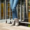 Bottines Femme Plates Hiver Chaussure Chaudes Fourrure PU Cuir Botte Lacets Bottines de Neige Cheville Botte Randonnée Boots Noir Kaki Gris Rose 36-43 EU