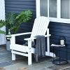 51Hmo6zfRPL._AC_.jpg Outsunny Fauteuil de Jardin Adirondack Chaise Longue inclinable en Bois 97L x 73l x 93H cm Blanc