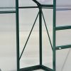 51IzNjVH4NL._AC_.jpg Outsunny Serre de Jardin Aluminium Polycarbonate 2,51 m² dim. 1,9L x 1,32l x 2,01H m Lucarne, Porte coulissante + Fondation Incluse alu. Vert Polycarbonate Transparent