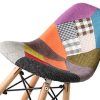 Chaises de Salle à Manger Ensemble de 2 x comptoirs Lounge de Loisirs Chaises de Coin de Salon Chaises Multicolur Chaises de réception en Lin et Tissu avec Dossier Soft Cushion (2color)
