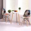 Chaises de Salle à Manger Ensemble de 2 x comptoirs Lounge de Loisirs Chaises de Coin de Salon Chaises Multicolur Chaises de réception en Lin et Tissu avec Dossier Soft Cushion (2color)