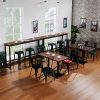 51OQQPhd2iL._AC_.jpg Supfine Chaise de Salle à Manger Lot de 8 Industrielle Vintage Tabouret de Cuisine avec Dossier Hauteur d'assise 44cm, Chaises Empilables Metal pour Intérieure et Extérieure Jardin Bistrot