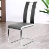 Lot de 6 Chaise de Salle à Manger Chaises de Maison en Forme d'arc à Dossier Unique pour Cuisine/Salle à Manger/Jardin (Noir-Blanc, 6)