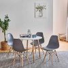 51SnmPFhKnL._AC_.jpg BenyLed Lot de 6 Chaises de Salle à Manger en Plastique Design Rétro Chaise D'appoint (Gris)