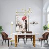 51T9V9bGhS._AC_.jpg Lot de 2 chaises de salle à manger, Empilable chaises de salon simili cuir, sans accoudoir ,Style industriel , pieds en métal mat, Chaises modernes de chambre, Chaise de cuisine, Marron