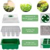 51USykFPKzS._AC_.jpg Herefun 10Pcs Semis Plateau, Kit de Germination Plateau de Culture, Mini Serre Interieur Plateau de Germination, Plateau de Semis Serre d'intérieur pour Croissance Semence (10 Pcs)