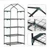 51VruieXlML.jpg Sekey Serre de Jardin 4 étages Étagère avec Bâche Amovible Balcon Terrasse Tente, Serre pour Les tomates, 69 x 49 x 158 cm, blanc&vert