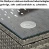 51VsljSSuLS._AC_.jpg DuraB Ensemble de meubles de balcon en polyrotin pour 2 personnes - 1 table et 2 fauteuils - Résistant aux intempéries - Pour jardin, balcon et terrasse (rotin gris)
