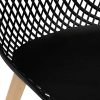 51XrUc9Xp6L._AC_.jpg IDMarket - Lot de 4 chaises Mandy Mix Color Blanche, Bleu Canard, Grise et Noire