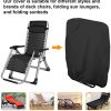 51bPu0QsqCL._AC_.jpg Housse de Chaise Longue Pliante, 2 Pièces Housse de Protection pour Chaise Longue Pliante, Housse Transat Jardin Imperméable, Housse Relax Jardin pour Fauteuil Relax, W71×H110cm (Noir)