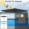 51eoejOi0OS._AC_.jpg NAIZY Parasols avec LED Parasol aluminium 300cm avec manivelle Protection UV 40+ Parasol cantilever Parasol de plage Parasol à manivelle pour jardin, balcon, terrasse (300cm gris foncé)