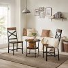 VASAGLE Chaises de Salle à Manger, Lot de 2, Sièges de Cuisine, Cadre en Acier, Ergonomique, Style Industriel, pour Salon, Cuisine, Marron Rustique et Noir LDC094B01