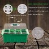 51iX6RDKuQS._AC_.jpg Herefun 10Pcs Semis Plateau, Kit de Germination Plateau de Culture, Mini Serre Interieur Plateau de Germination, Plateau de Semis Serre d'intérieur pour Croissance Semence (10 Pcs)