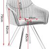 WOLTU 1 X Chaise de Salon Chaise de Salle à Manger Fait de Velours et métal,Vert BH150gn-1