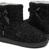 51jQqpDyGcL._AC_.jpg GURGER Tricoté Chausson Montant Femme Fourrure Hiver Maison Doublé Chaud Pantoufles
